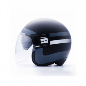 01-img-blauer-casco-de-moto-pod-stripes-negro-titanio-blanco-mate 2