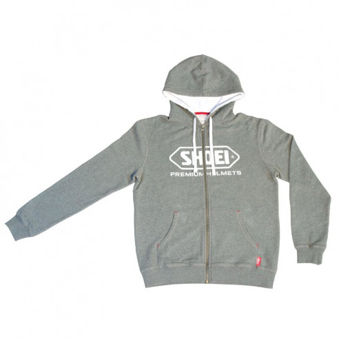 SUDADERA SHOEI CON CAPUCHA GRIS