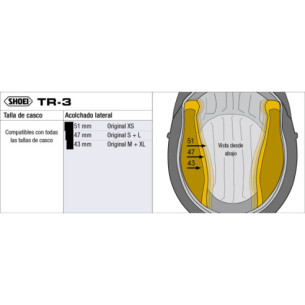 01-img-shoei-casco-moto-tr3-recambio-acolchado-lateral-casco-shoei-tr3-60trchek 2