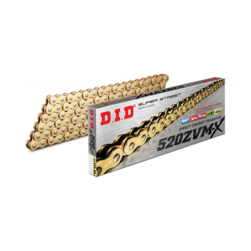 CADENA DID 520ZVM-X x 124 ZB ORO / ORO