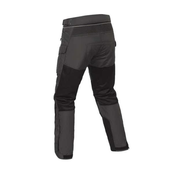 Pantalon Moto Levior Impermeable Negro Gris